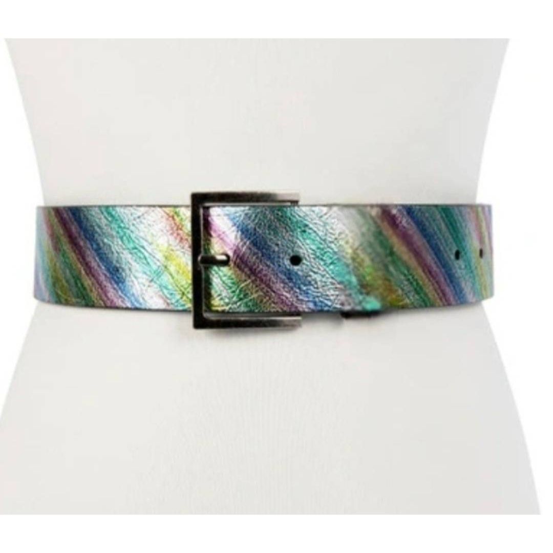 Kurt Geiger London Rainbow Leather Belt